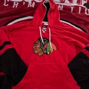 Authentic official NHL Blackhawks jersey hoodie